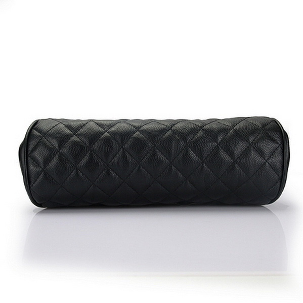 Fake Chanel Caviar Leather Coco Clutch Bags A35488 Black On Sale